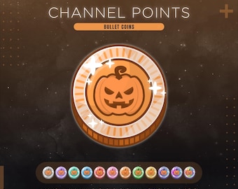 Halloween Pumpkin Twitch Channel Points | Spooky Stream Redeems | Halloween Emote & Badges