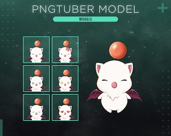 Moogle Pngtuber-model | Final Fantasy Pngtuber-item | Moogle Streaming-avatar