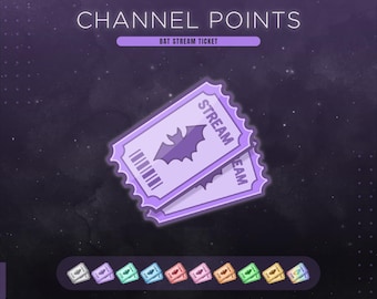 Bat Stream Ticket Channel Points for Halloween Twitch Stream
