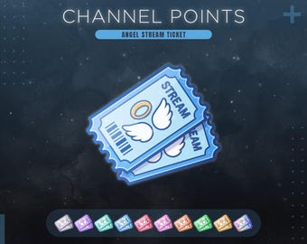 Icona punti canale Twitch Ali d'angelo / Biglietto premio streaming Paradiso / Emote e badge celestiali