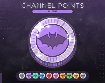 Bat Coins Punkty kanału Twitch: zasoby transmisji na Halloween