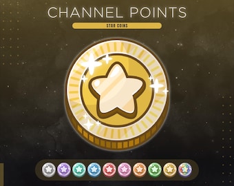Puntos del canal de Twitch de monedas de estrella dorada: transmisión de Galaxy y Celestiam