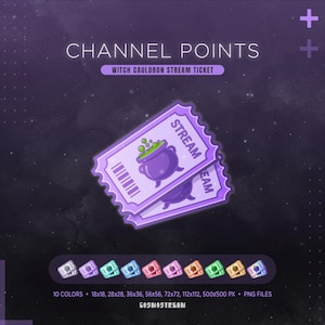 Hexenkessel Twitch Channel Punkte | Magic Witch Stream Symbol einlösen | Potion Emotes & Badges