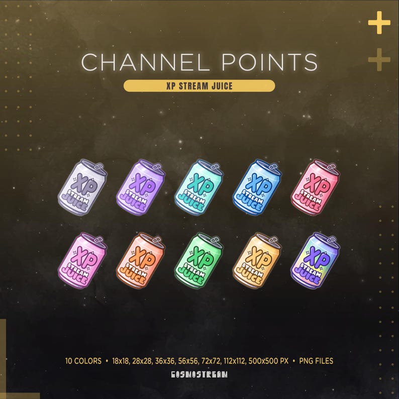XP Twitch Channel Points Icon | Gamer Level up Rewards Icon | Energy ...