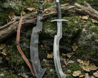 Hand Forged Carbon Steel Egyptian Khopesh Sword: Medieval Viking Style