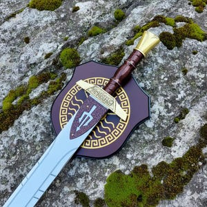Riptide Sword – Percy Jackson Collector's Replica with Display Plaque