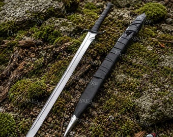 Handmade Medieval Single-Edge Sword Replica – European Style Cosplay Prop, Knight Display Collectible & Wall Decor