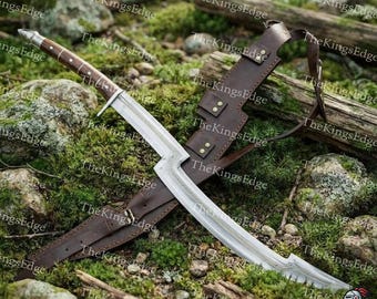 Hand Forged Carbon Steel Egyptian Khopesh Sword: Medieval Viking Style