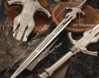 Réplica de la espada de Artorias hecha a mano: réplica de la espada de acero al carbono de Dark Souls para cosplay.