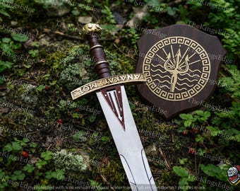 Riptide Sword – Percy Jackson Collector's Replica with Display Plaque