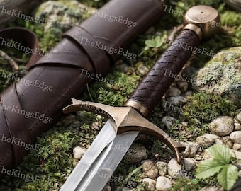 Hand Forged Carbon Steel European Sword – Medieval Collector Blade with  Scabbard