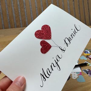 Personalisierte & handgeschriebene Karte zur Hichzeit  – inkl. Umschlag