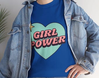 Camiseta Girl Power: Camiseta gráfica feminista retrô