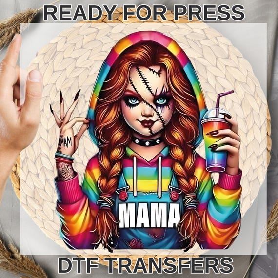 Spooky Mama Halloween DTF Transfer - Ready To Press Horror Design