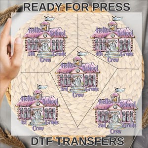 Back to School Ready To Press , 6th Grade Heat Press, First Day Of School Dtf, Kindergarten 1st 2nd 3rd Grade