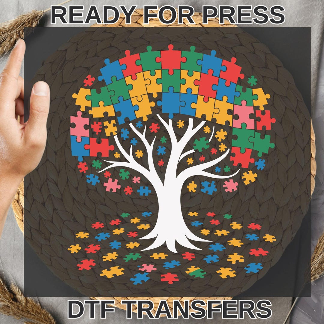 Autism Tree Ready to Press, Autism Awareness Dtf , Understand Love ...