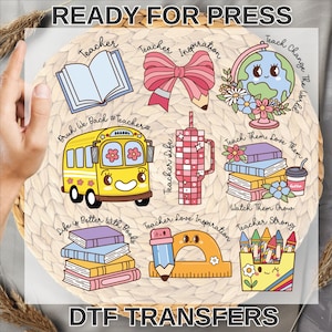Back to School Ready To Press , Back To School Heat Press, First Day Of School Dtf, Kindergarten 1st 2nd 3rd Grade
