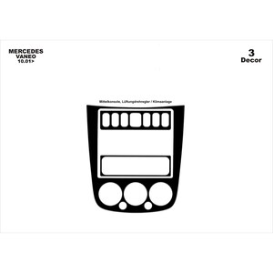 For Mercedes Vaneo 2001 Console Covering