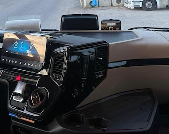 Kit de embellecedores para la consola del Mercedes Actros 2020 – Juego de cubiertas para el salpicadero con acabado de madera