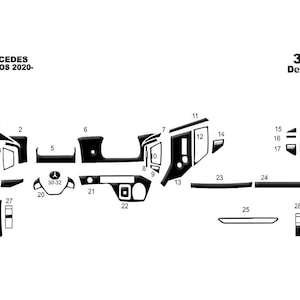 For Mercedes Actros 2020 Console Covering