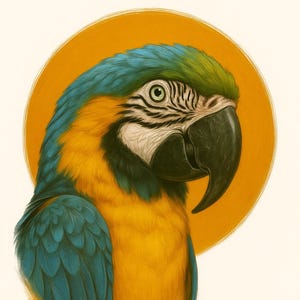 Parrot portrait, Custom portrait download, personalized parrot portrait, parrot memorial, personalised portrait, custom parrot artwork, bird