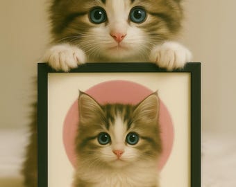 Pet portrait, Personalized pet portrait, custom pet artwork, pet lover gift, pet memorial, pet portrait download, pet oil painting, pet art