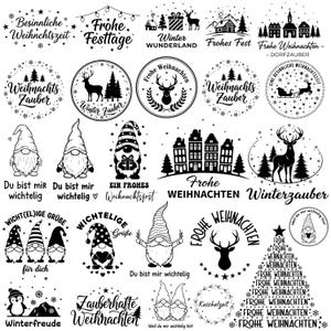 Plotterdatei Weihnachten Svg Bundle (Digital Download)