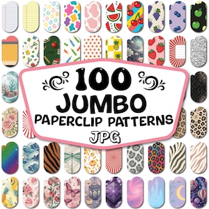 Jumbo Paper Clip SVG Bundle: Bookmark & School Project Designs (Digital Download)