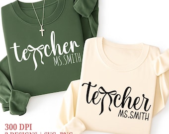 Teacher Coquette Bow Svg Png, Teacher Appreciation Svg, Teacher Coquette Svg, Teacher Bow Svg, Motivator Svg, Teach Svg, Digital Download