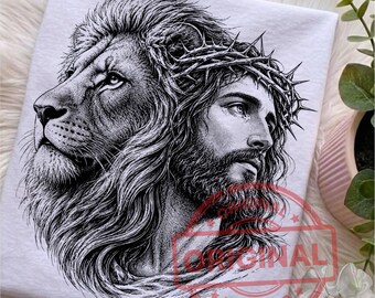 2 halftoon Leeuw van Juda png, retro mannen geloof sublimatie ontwerp, bijbelvers png, leeuw png, christelijke Jezus png, geloof png, digitale download