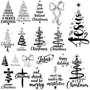 Christlicher Jesus Weihnachtsbaum SVG, Cross Faith Design (Digitaler Download)