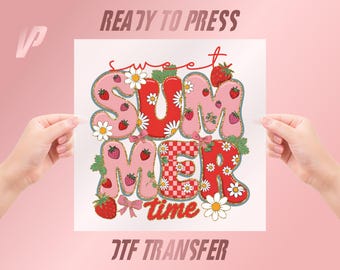 Sweet Summer Berry DTF Transfer, Ready to Press Shirt Graphic