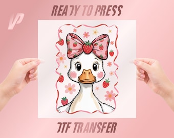 Goose Ready To Press DTF, Goose Berry Coquette Print, Summer Vibes