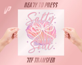Salty Soul Pearl Summer DTF Transfer (Ready To Press)