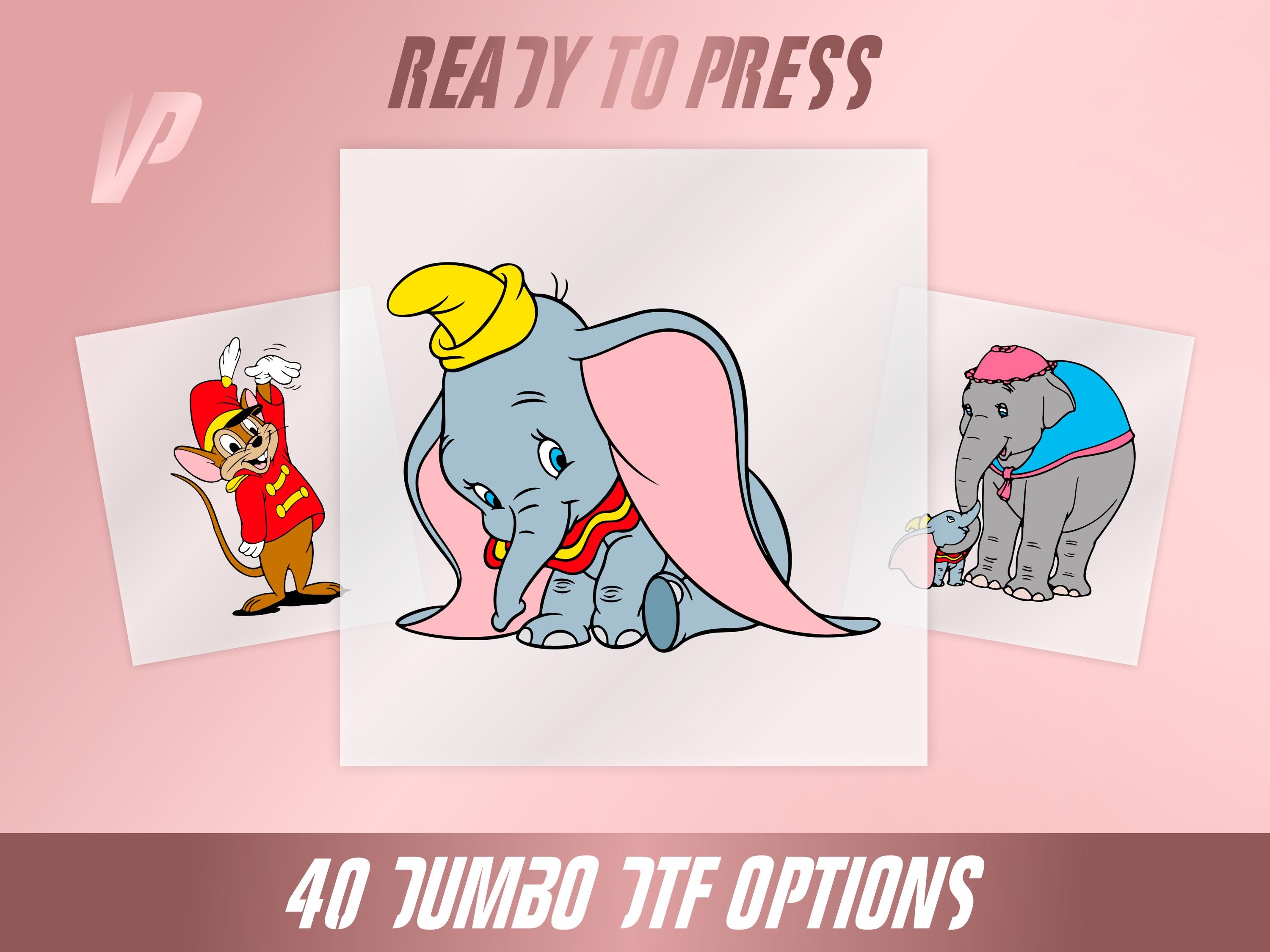 Dumbo Ready To Press, 40 DTF Options, Disney Dtf, Dumbo Print, Timothy Jumbo Mrs Jumbo, Heat Press, Disney Shirt