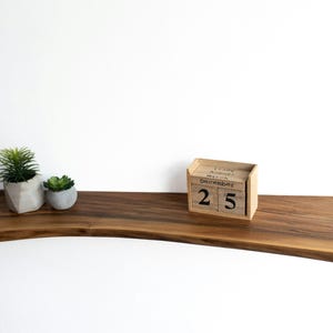 Floating Shelf Walnut Bookshelf for Livingroom Wall Decor Wooden Floating Shelves for Kitchen Storage Floating Shelf Live Edge