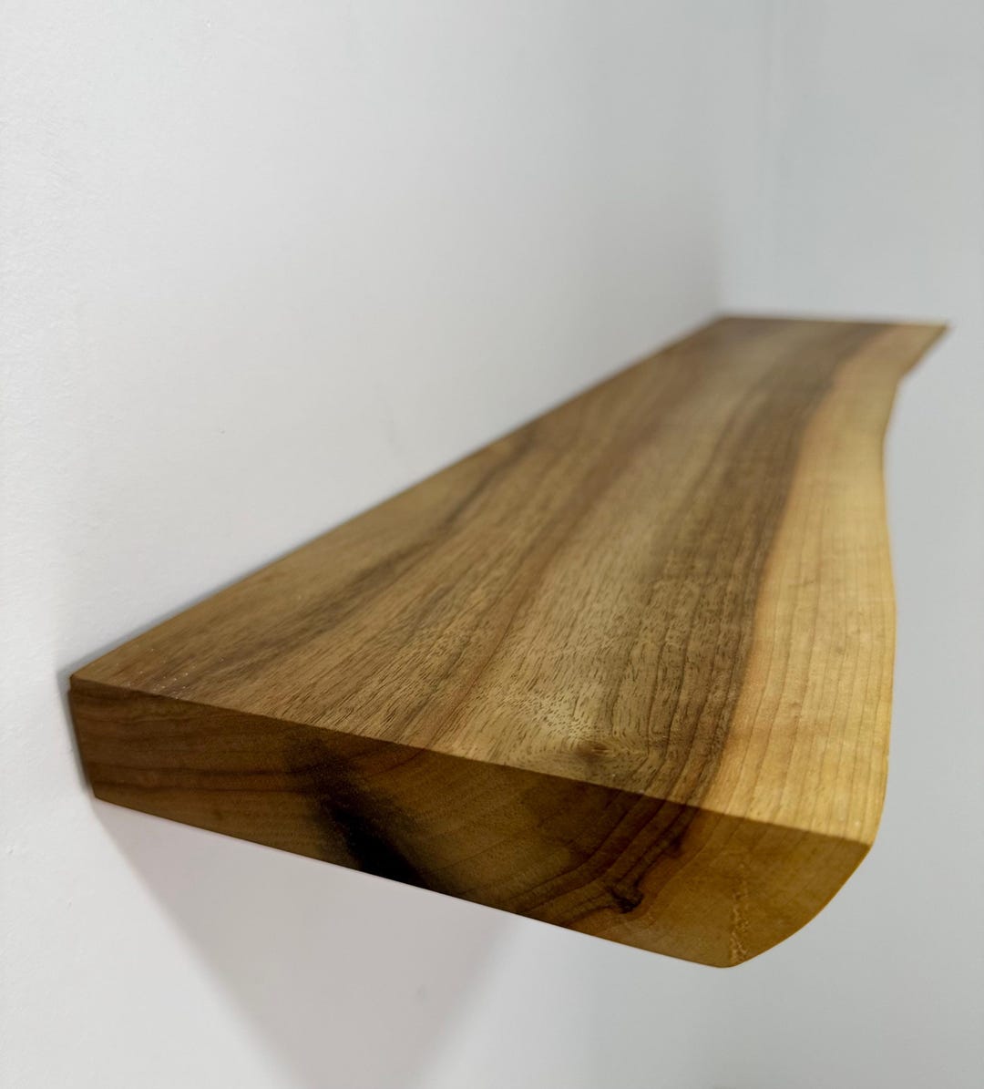 Custom Floating Shelf Walnut Bookshelf for Livingroom Wall Decor Wooden ...