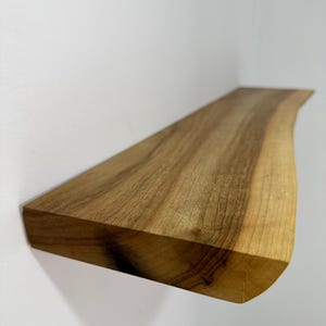 Walnut  Floating Shelf Wooden Bookshelf for Livingroom Wall Decor Wooden Floating Shelves for Kitchen Storage Floating Shelf Live Edge
