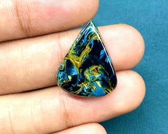 Kaboszon pietersite AAA: naturalny kamień szlachetny do wyrobu biżuterii (22 x 18 mm, 16 ct #71)