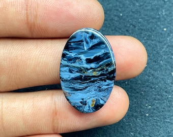 Pietersit Cabochon, Edelstein (27 x 17 MM)