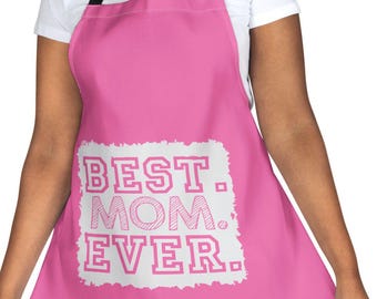 Delantal "La mejor mamá del mundo" / Regalo para el Día de la Madre, Regalo para mamá