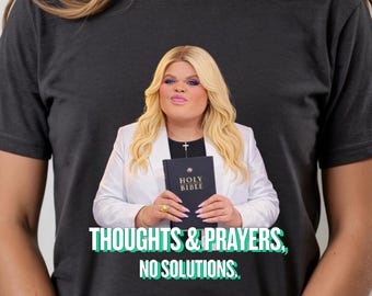 Camiseta parodia de Druski / Camiseta gráfica "Pensamientos y oraciones"