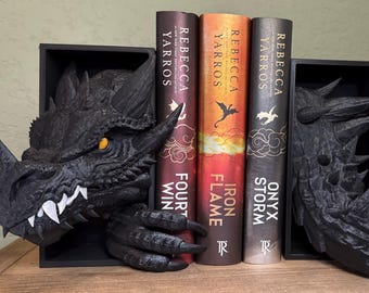 Dragon Head and Tail Booknook, Bookshelf Decor, Bookends