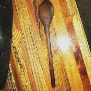 Handmade decorative wooden spoon