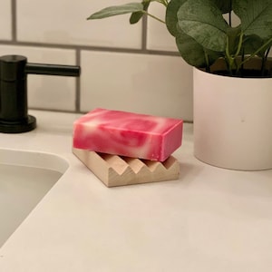 Candy Cane Scented Natural Hand or Body Soap Bar 4.8oz