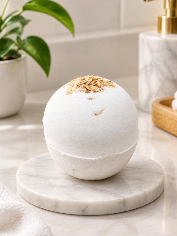 Oatmeal Milk and Honey Bath Bomb Fizzy