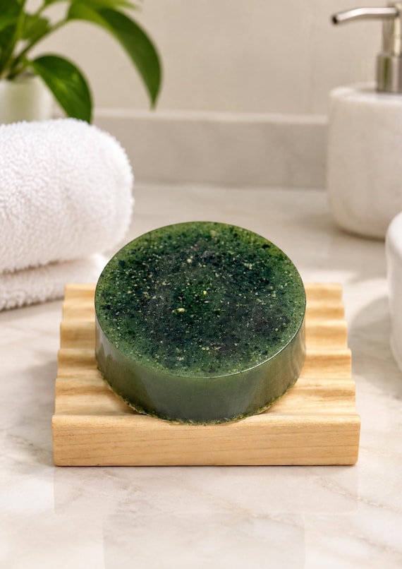 Spirulina  and Kaolin Clay Moisturizing Shaving Soap