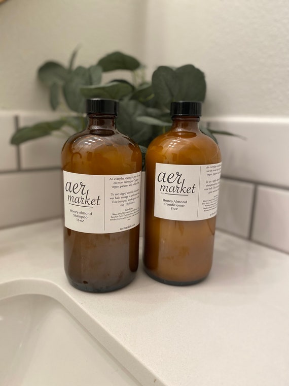 Daily Natural Shampoo and Conditioner Set - Select your scent - Sustainable Recylced Packaging