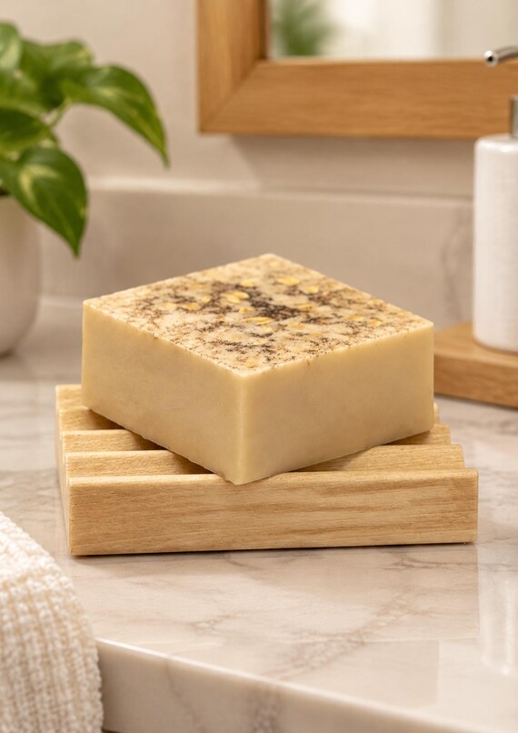 Oatmeal Milk and Honey Exfoliating Shea Butter Soap Bar