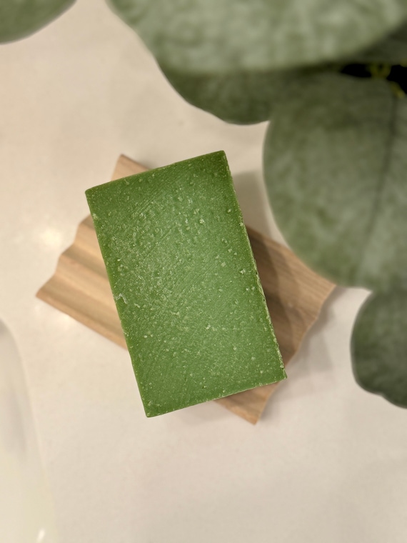 Green Tea Verbena Scented Natural Hand or Body Soap Bar 4.8oz